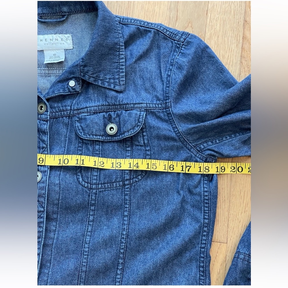 Hennes collection lightweight ladies size 10 blue denim jacket/Shirt/Shacket - Picture 10 of 12
